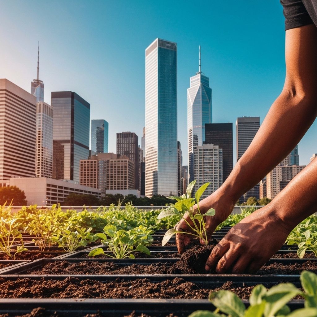 Symbolic imagery of growth, sustainability, and ethical prosperity